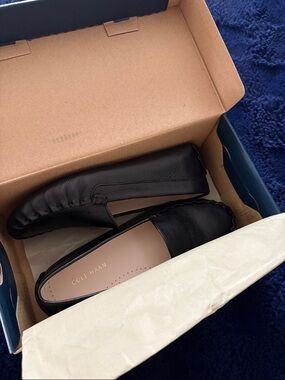 Cole Haan Black Leather Driving Moccasins